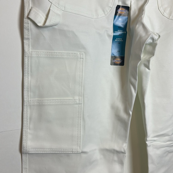 Dickies White Utility Pants Relaxed Fit Size 36x30 - Picture 5 of 11